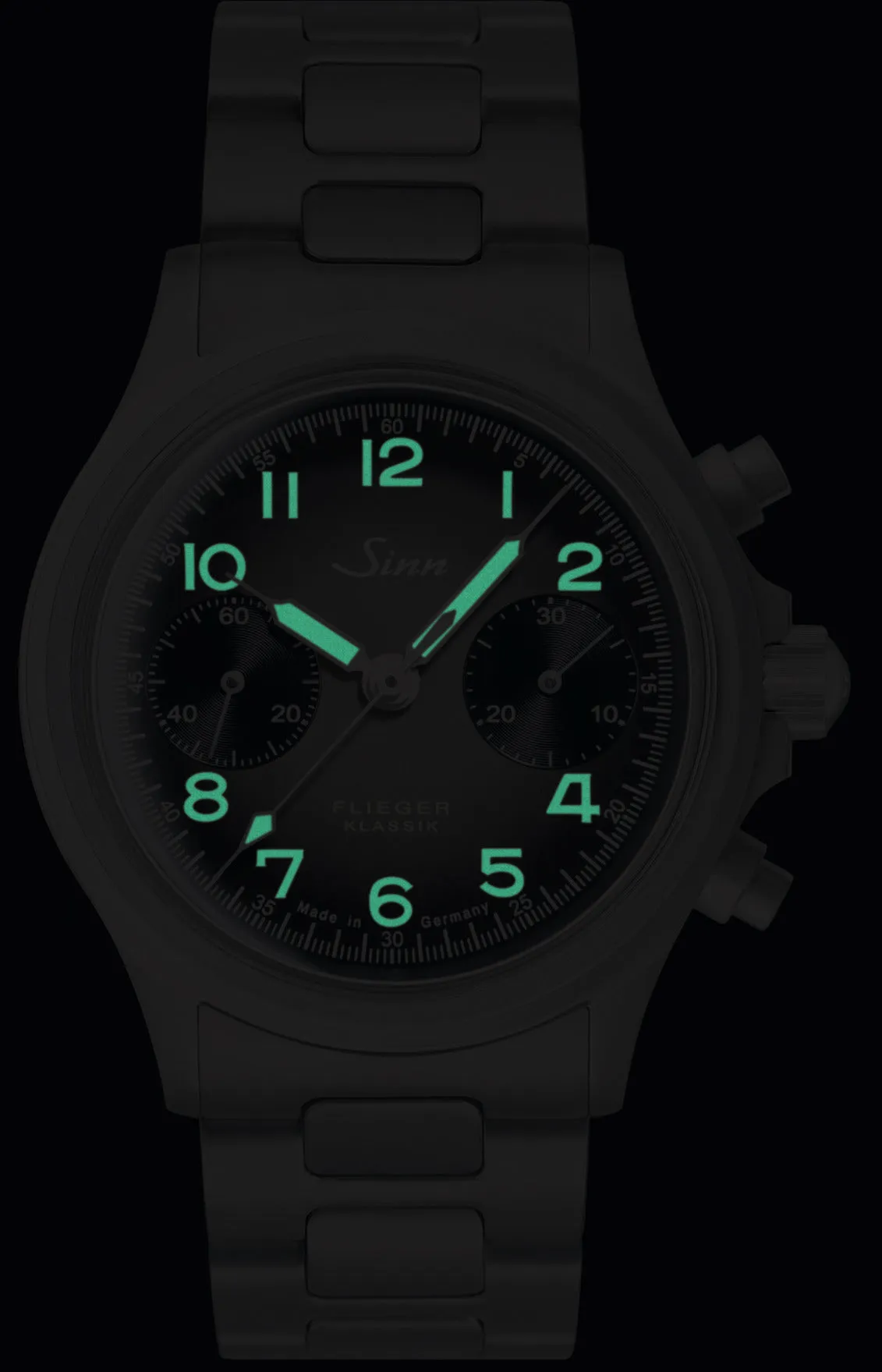 Sinn 356 Pilot Classic AS E H-Link Bracelet Watch sold by Jura Watches product image thumbnail 2