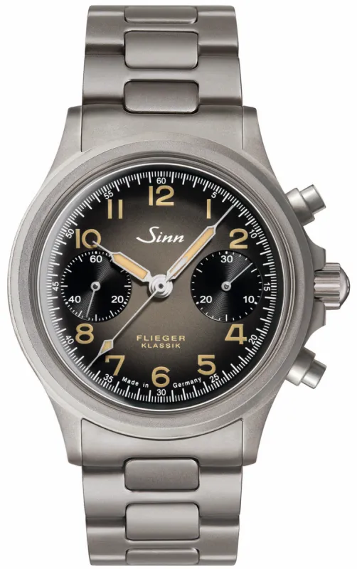 Sinn 356 Pilot Classic AS E H-Link Bracelet Watch sold by Jura Watches