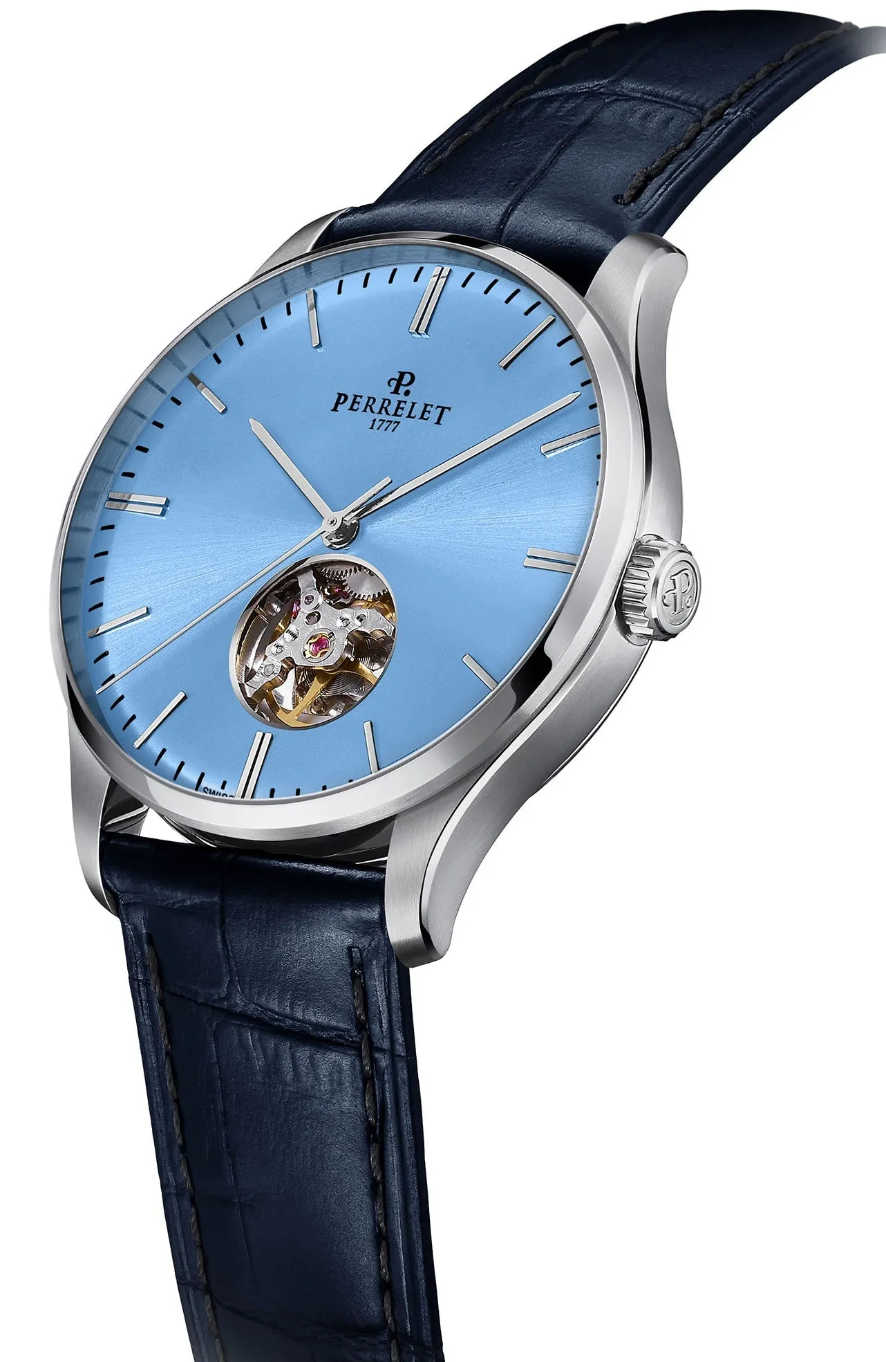 Perrelet Weekend 3 Hands Open Heart Ice Blue Watch sold by Jura Watches product image thumbnail 3