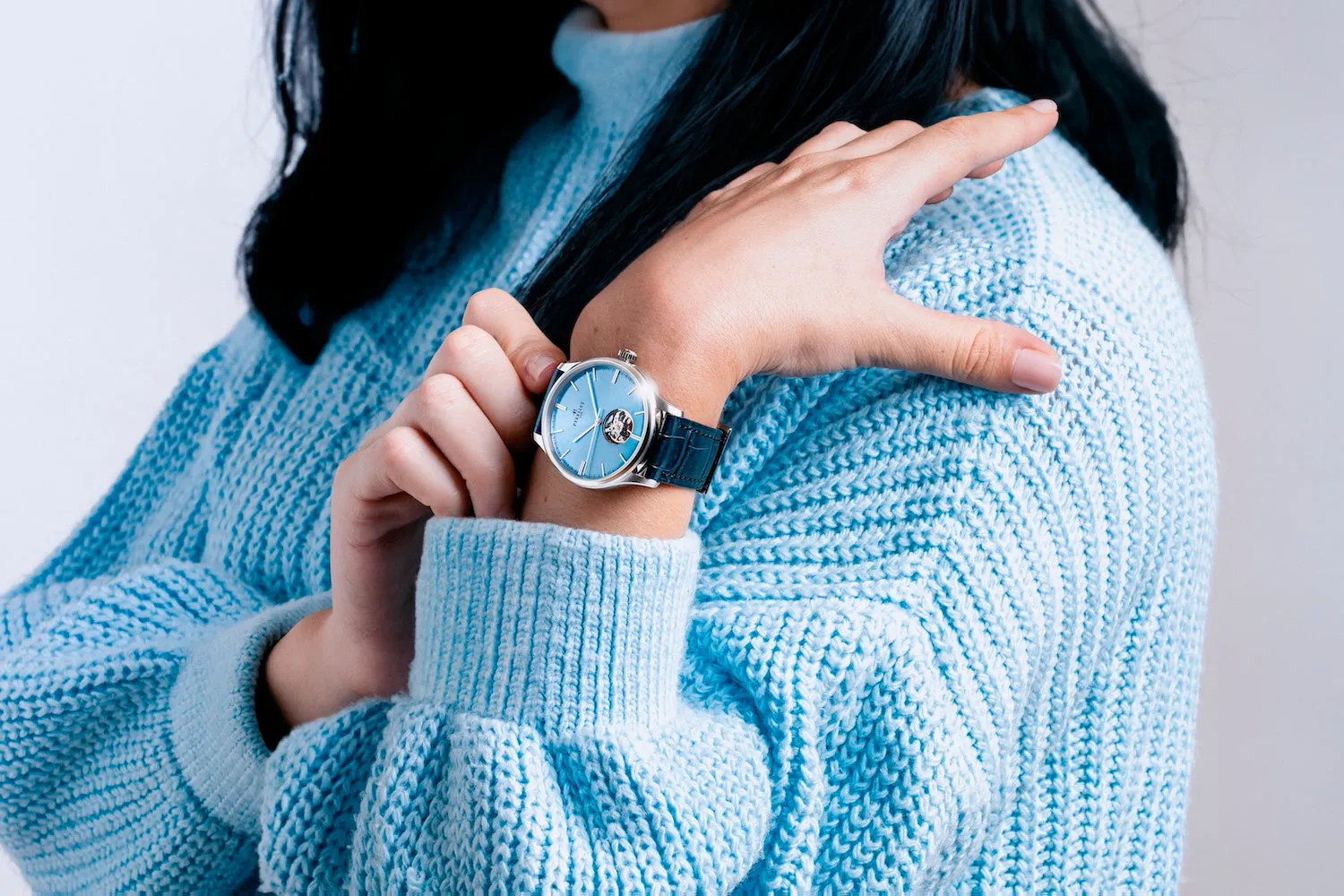 Perrelet Weekend 3 Hands Open Heart Ice Blue Watch sold by Jura Watches product image thumbnail 5