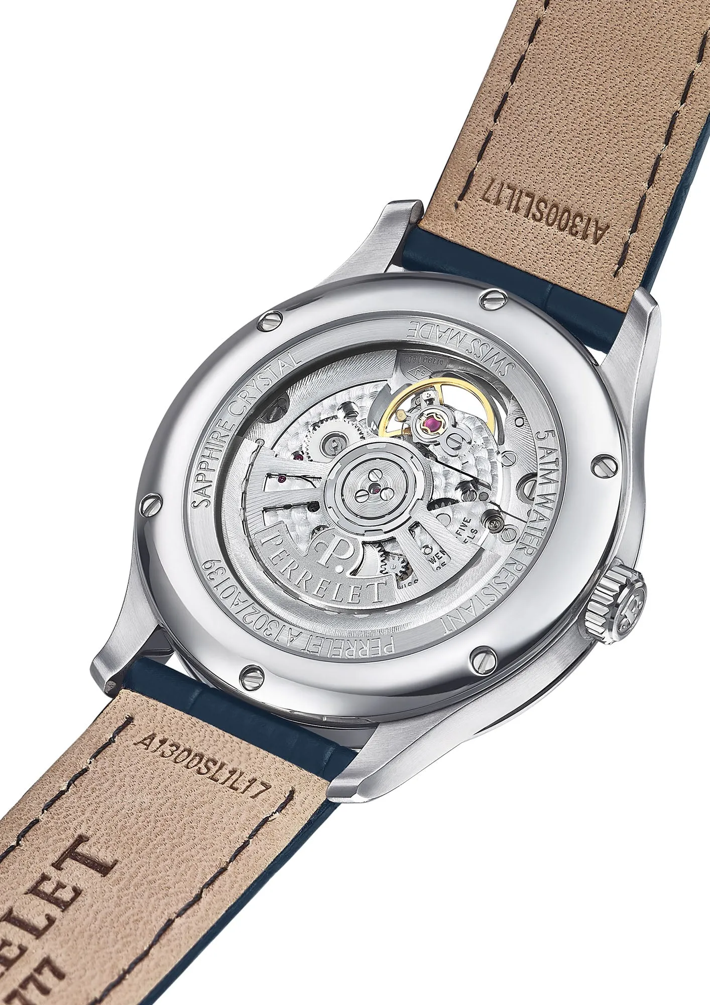 Perrelet Weekend 3 Hands Open Heart Ice Blue Watch sold by Jura Watches product image thumbnail 2