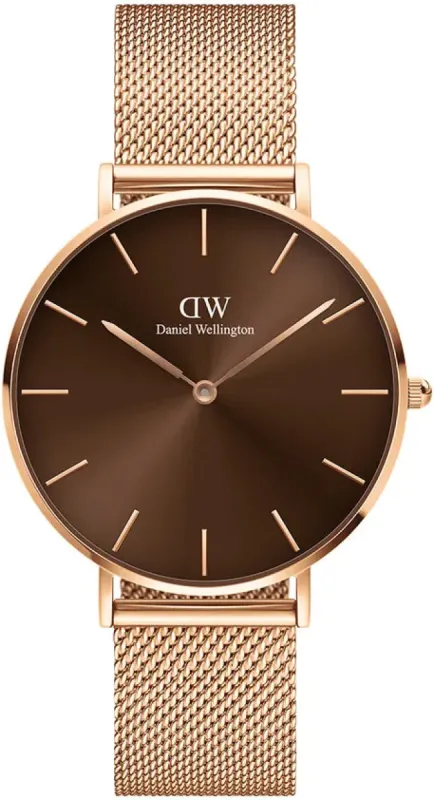 Daniel Wellington Watch Petite Amber 36 Brown sold by Jura Watches