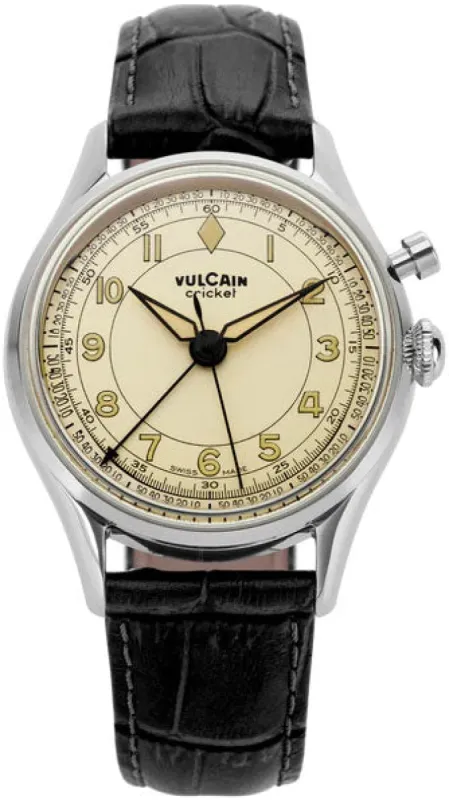 Vulcain Cricket Classique 39mm Eggshell Watch sold by Jura Watches