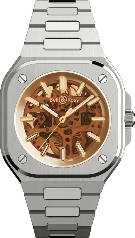 Bell & Ross BR 05 Skeleton Golden Bracelet Limited Edition Watch sold by Jura Watches