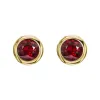 18ct Yellow Gold 1.12ct Ruby Solitaire Stud Earrings sold by Jura Watches