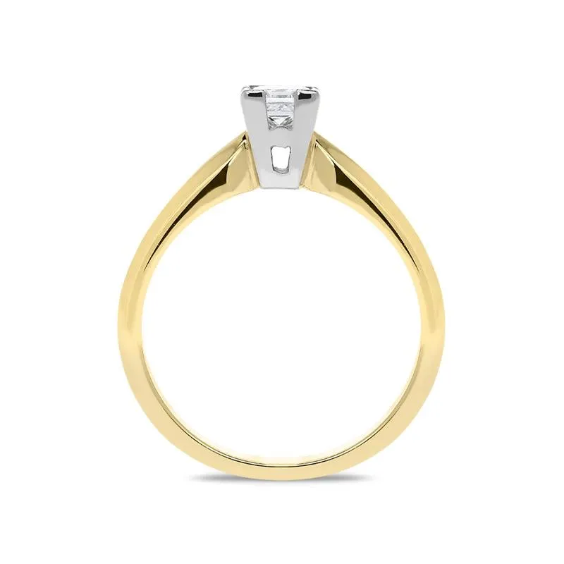 18ct Yellow Gold 0.23ct Diamond Princess Cut Solitaire Ring sold by Jura Watches product image thumbnail 2