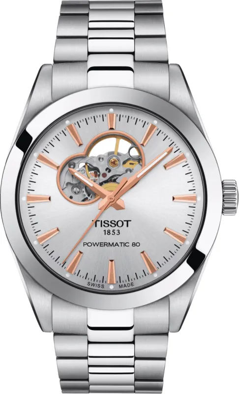 Tissot Gentleman Powermatic 80 Open Heart Watch sold by Jura Watches