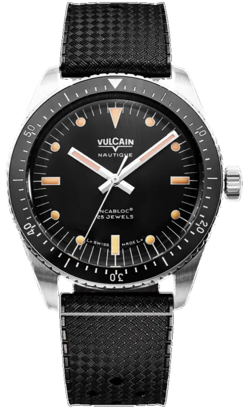 Vulcain Skindiver Black Rubber Watch sold by Jura Watches