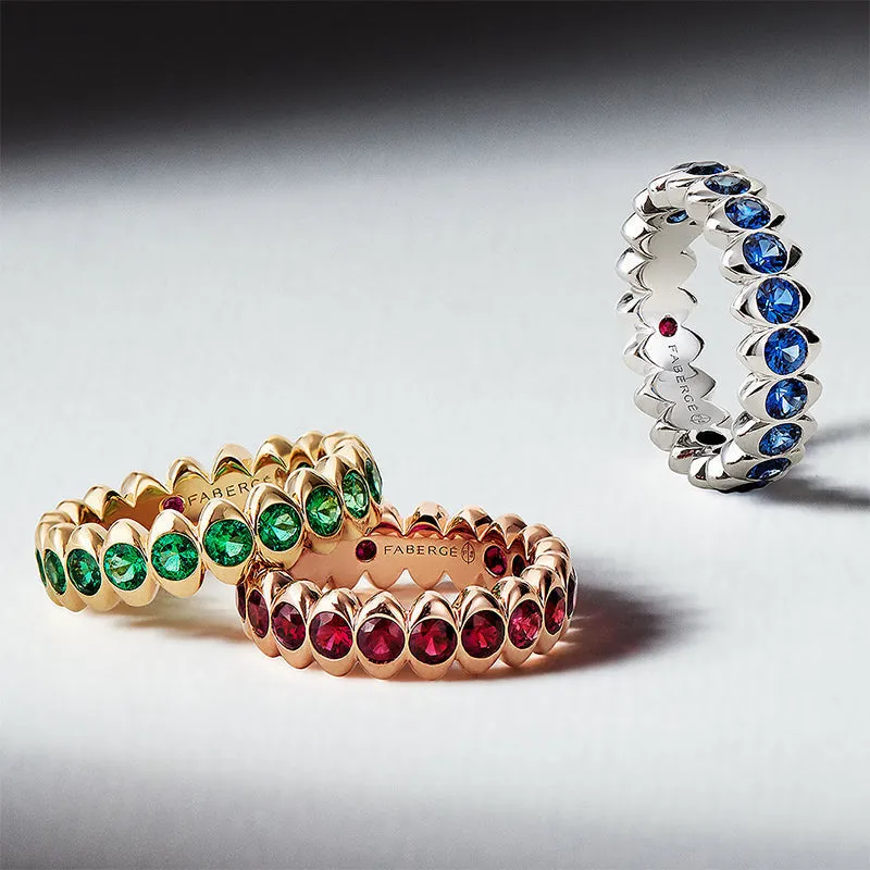 Faberge Colours of Love Cosmic Curve 18ct Yellow Gold Yellow Sapphire Eternity Ring sold by Jura Watches product image thumbnail 2