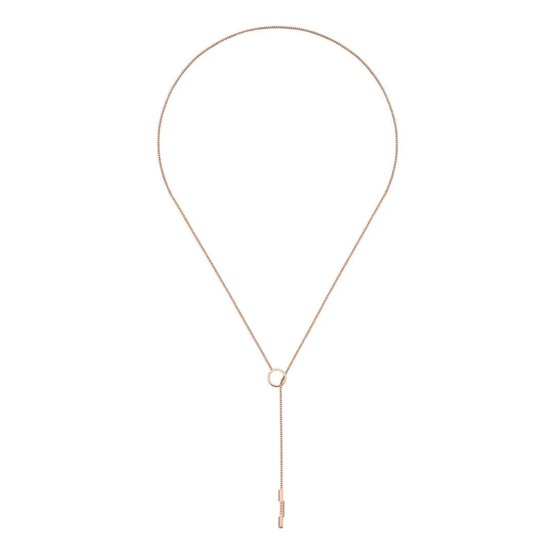 Gucci Link to Love 18ct Rose Gold Lariat Necklace sold by Jura Watches