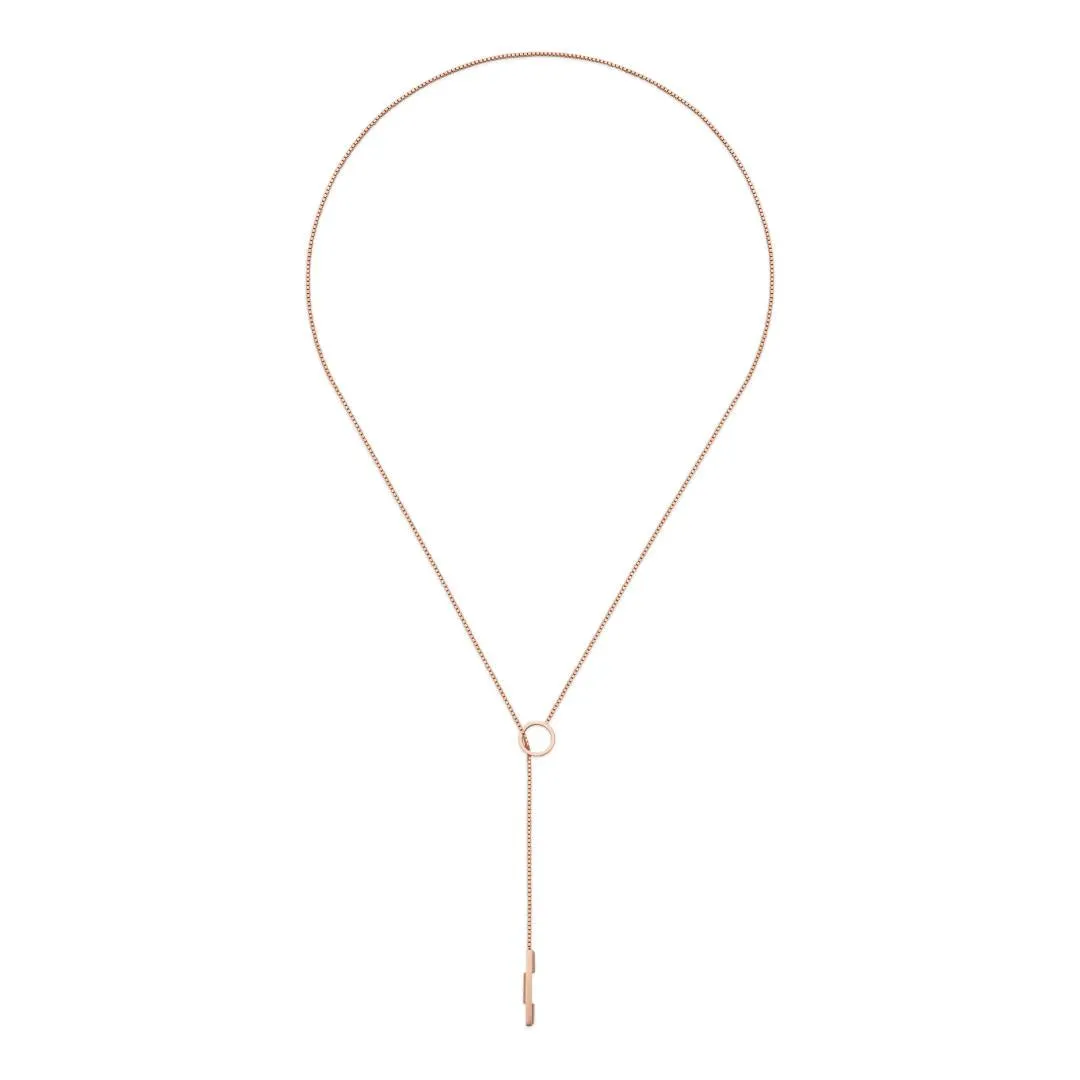 Gucci Link to Love 18ct Rose Gold Lariat Necklace sold by Jura Watches product image thumbnail 2