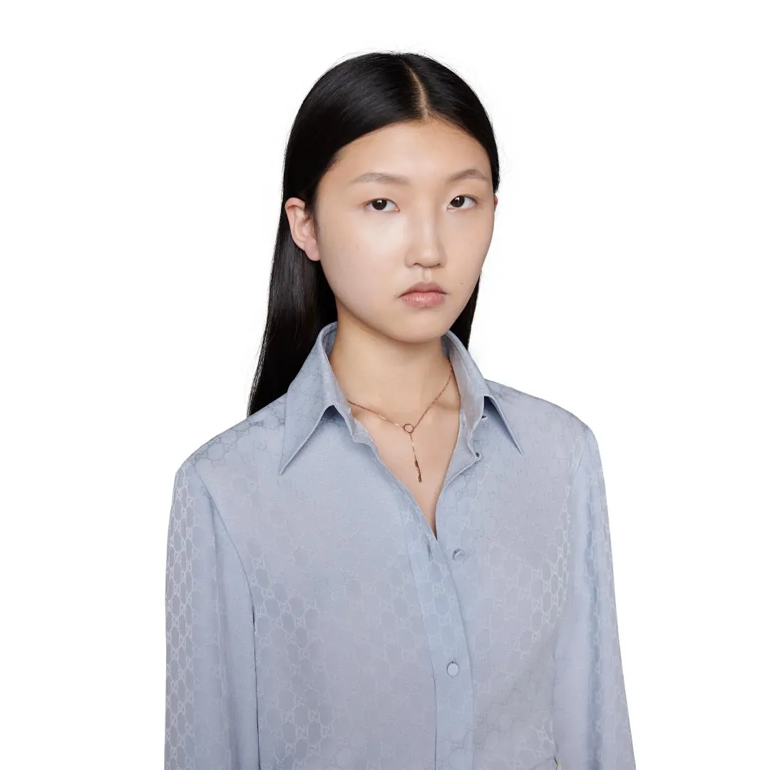 Gucci Link to Love 18ct Rose Gold Lariat Necklace sold by Jura Watches product image thumbnail 3