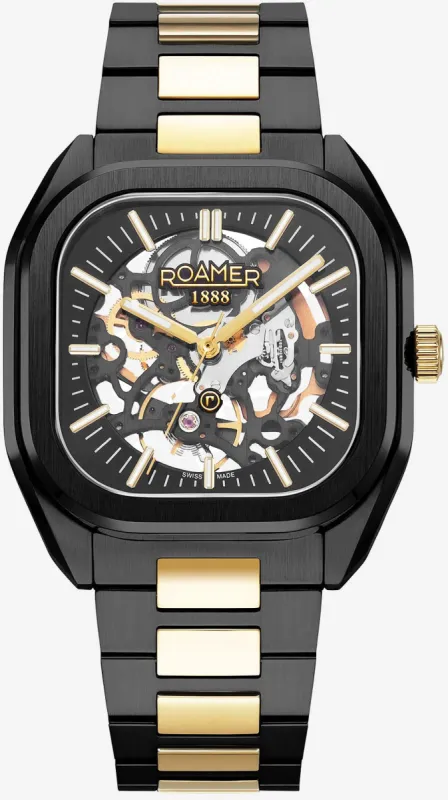 Roamer Mechano Black Skeleton Watch sold by Jura Watches