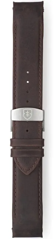 Elliot Brown Strap Leather 22mm Dark Brown Pull Up Deployment sold by Jura Watches