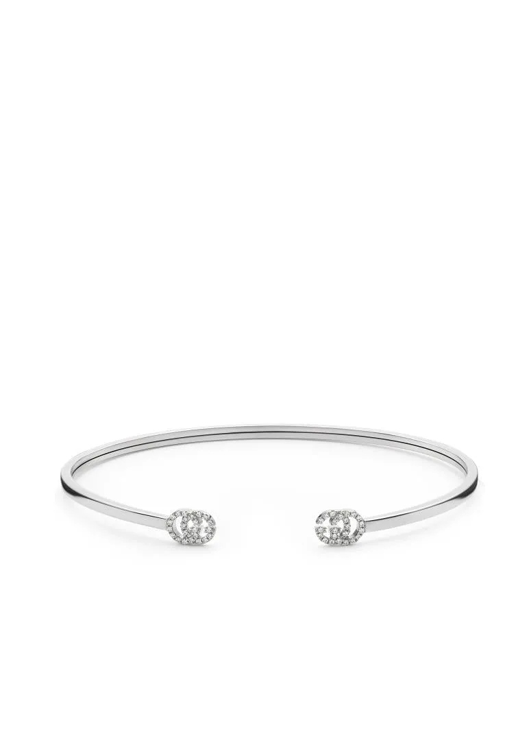 Gucci GG Running 18ct White Gold Diamond Bangle sold by Jura Watches product image thumbnail 2