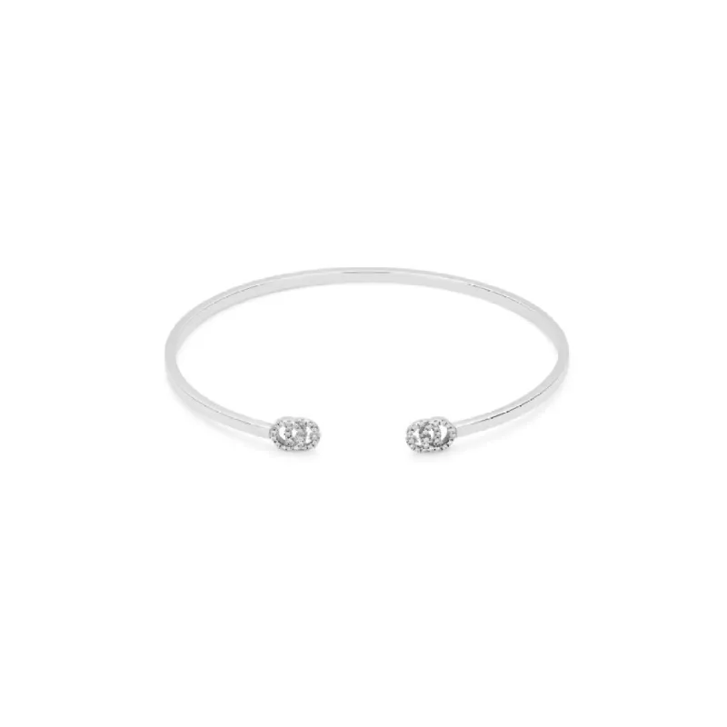 Gucci GG Running 18ct White Gold Diamond Bangle sold by Jura Watches