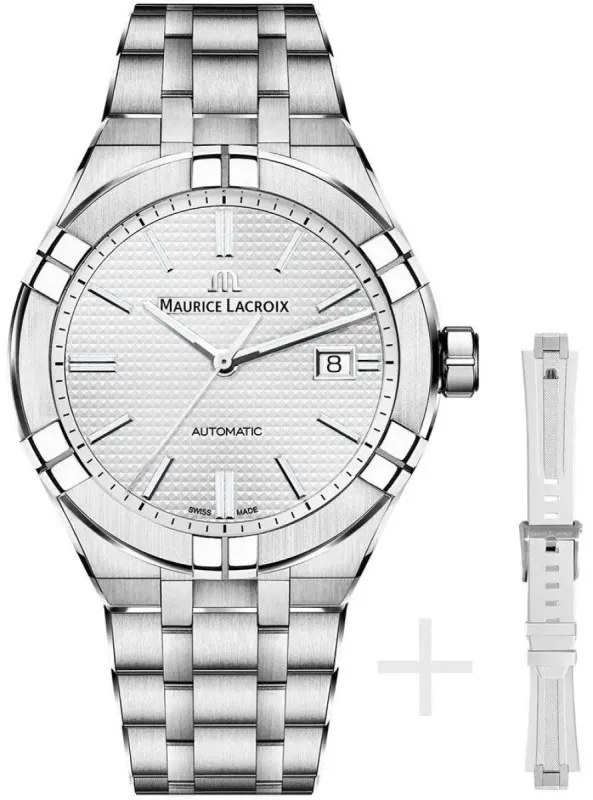 Maurice Lacroix Watch Aikon Automatic 42mm Strap Set made by Jura Watches