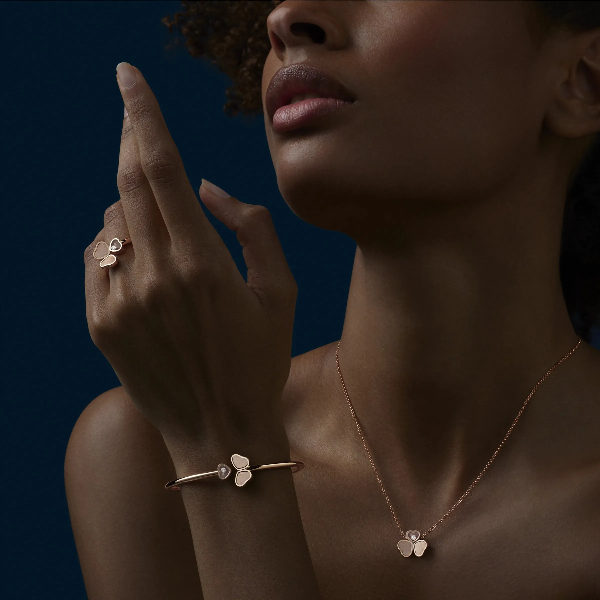 Chopard Happy Hearts Wings 18ct Rose Gold Necklace sold by Jura Watches product image thumbnail 4