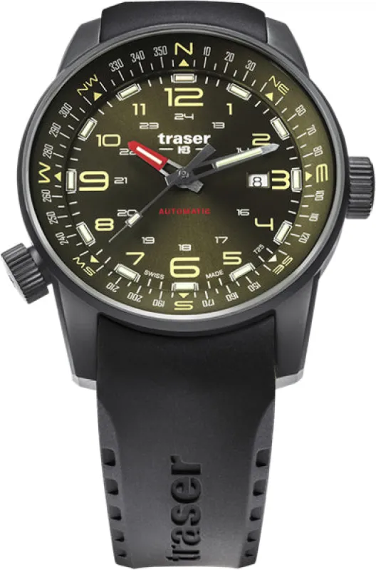 Traser H3 P68 Pathfinder Automatic Green Watch made by Jura Watches