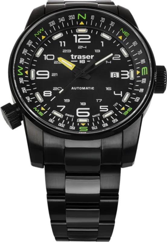 Traser H3 P68 Pathfinder Automatic Black Watch made by Jura Watches
