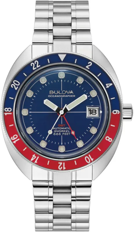 Bulova Oceanographer Devil Diver GMT Watch made by Bulova