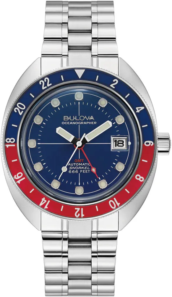 Bulova Oceanographer Devil Diver GMT Watch sold by Jura Watches