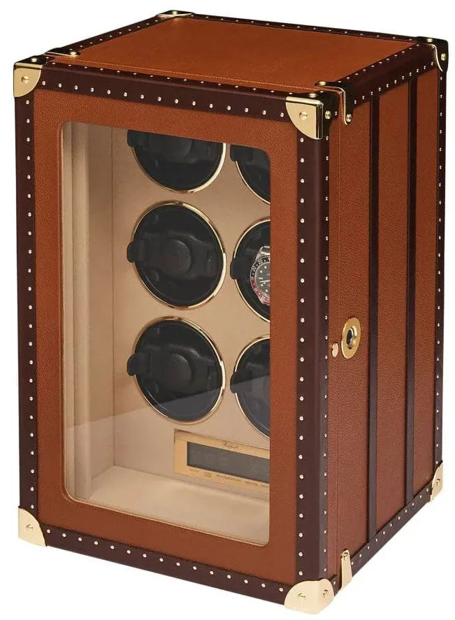 Rapport Watch Winder Roamer 6 Leather Brown sold by Jura Watches