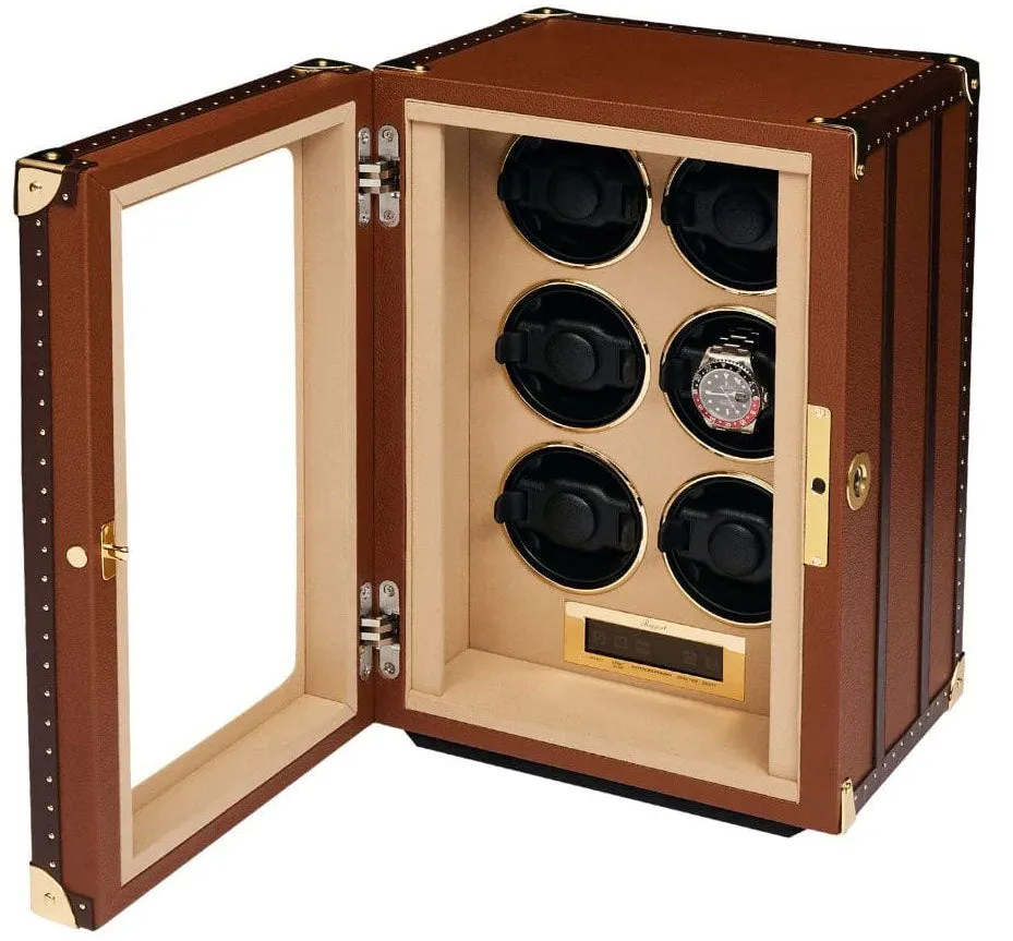 Rapport Watch Winder Roamer 6 Leather Brown sold by Jura Watches product image thumbnail 2