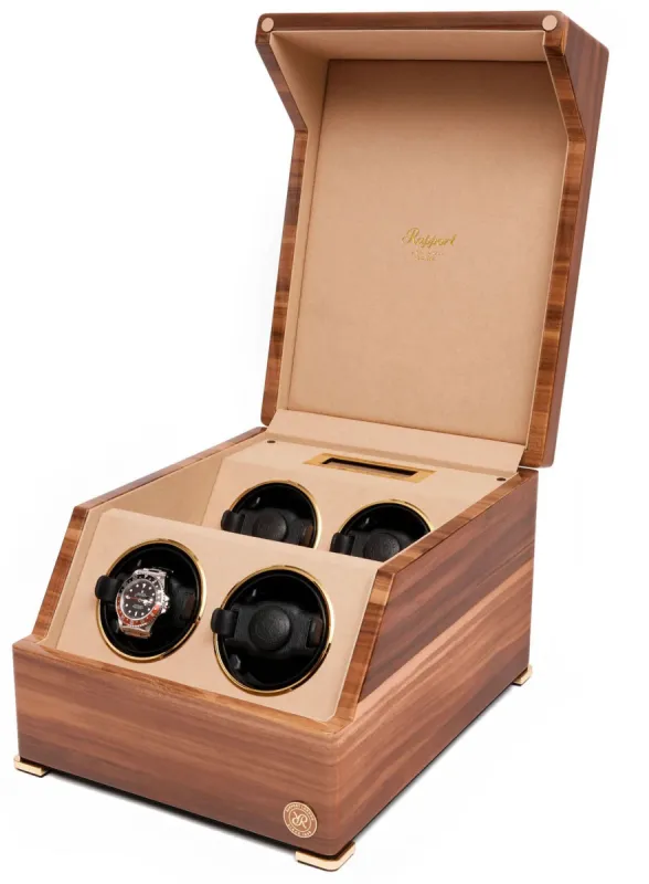 Rapport Watch Winder Perpetua III Quad Walnut made by Jura Watches