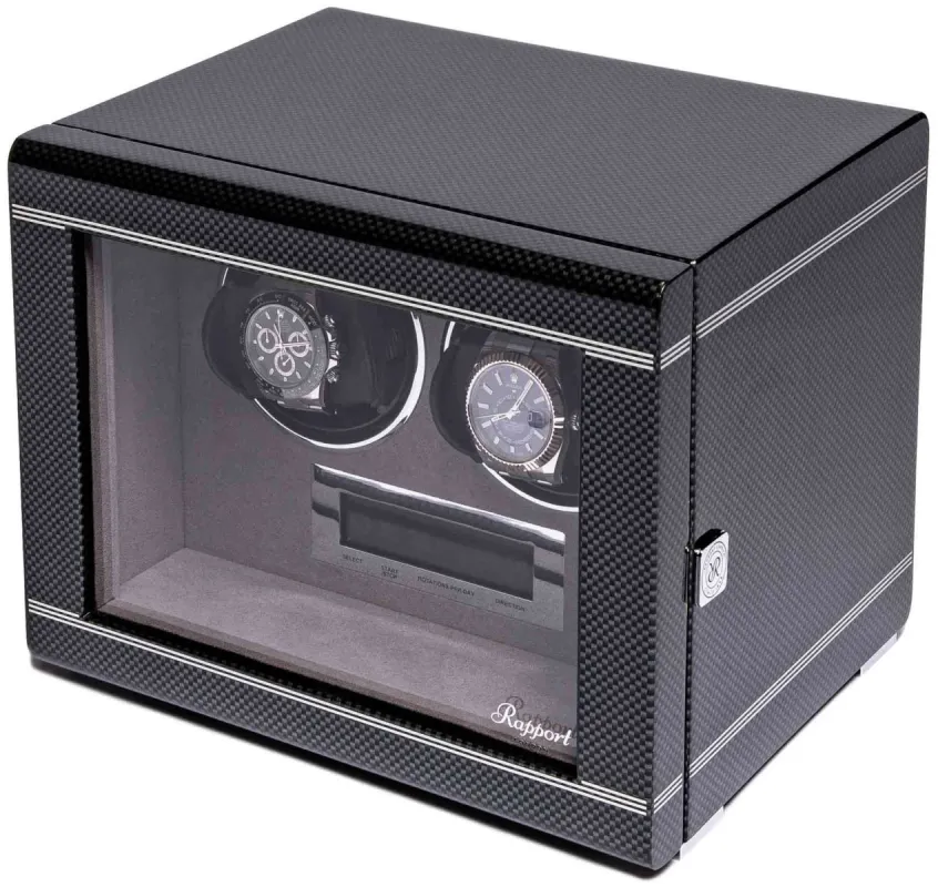 Rapport Watch Winder Formula Duo Carbon Fibre made by Jura Watches