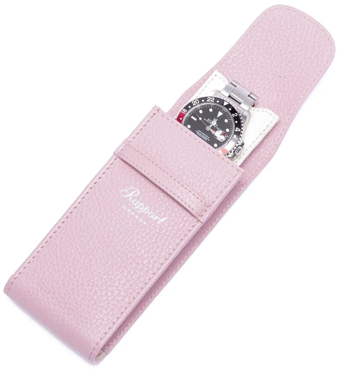 Rapport Watch Pouch Portobello Leather Pink sold by Jura Watches