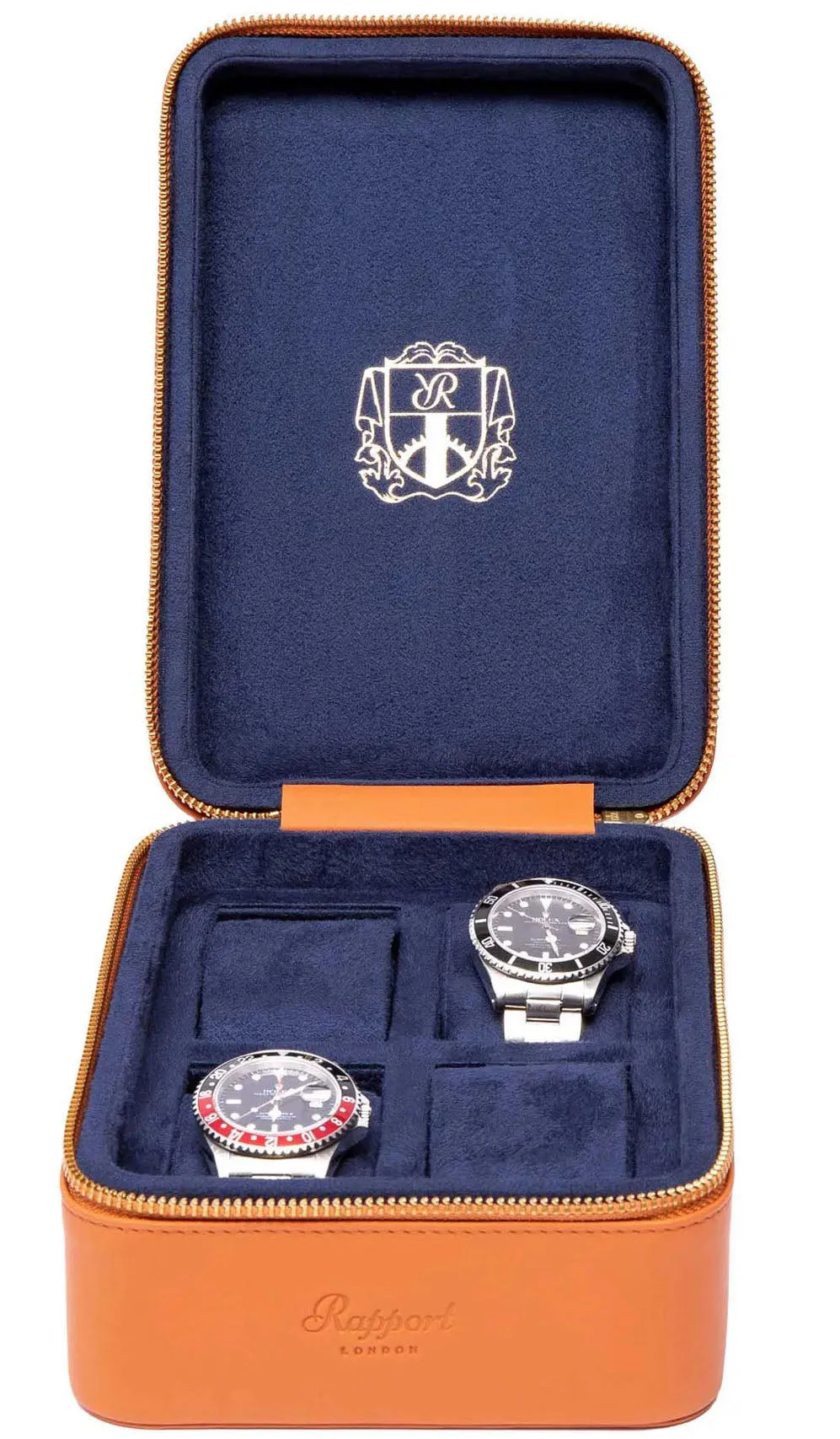 Rapport Watch Case Hyde Park 4 Tan Zip sold by Jura Watches