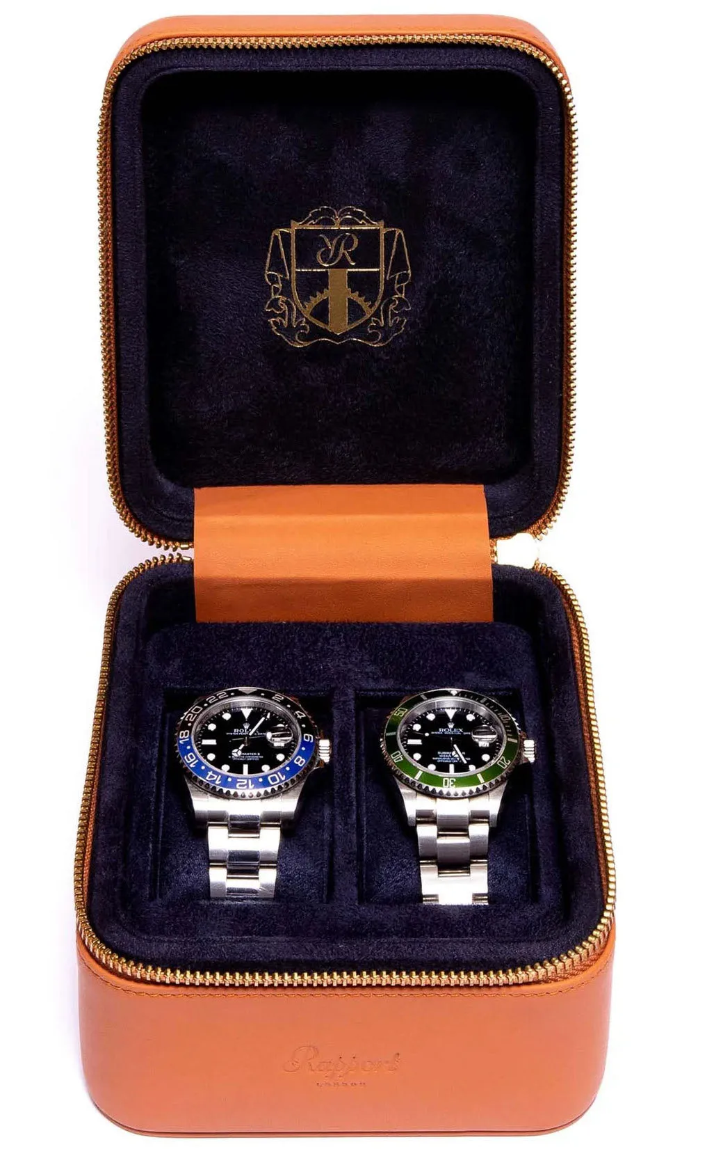 Rapport Watch Case Hyde Park 2 Tan Zip sold by Jura Watches