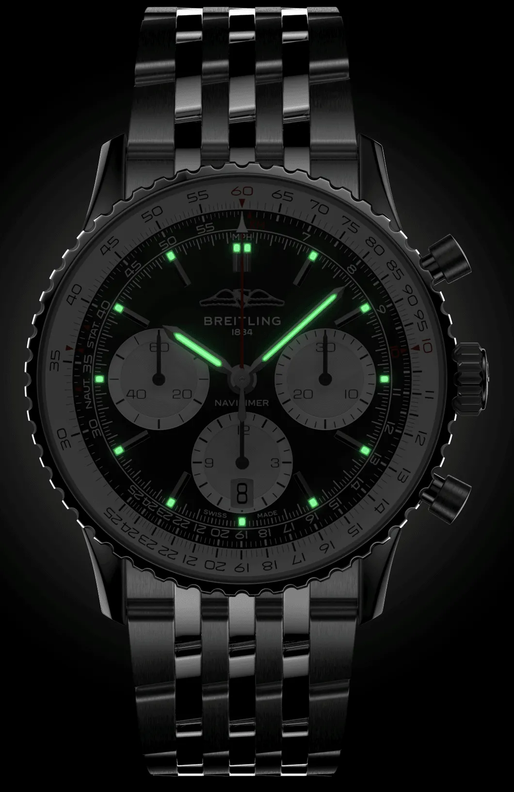 Breitling Navitimer B01 Chronograph 41 Bracelet Watch sold by Jura Watches product image thumbnail 3