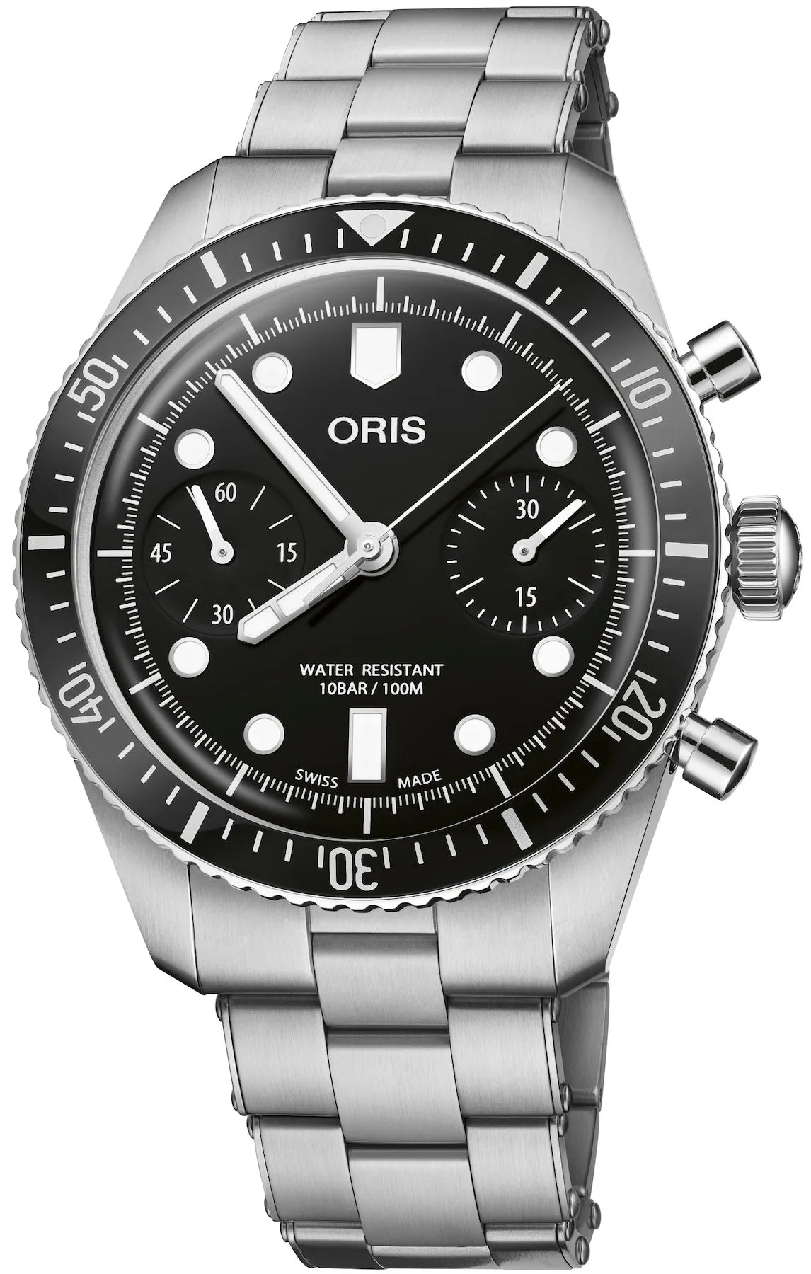 Oris Divers Sixty Five Chronograph Bracelet Watch sold by Jura Watches