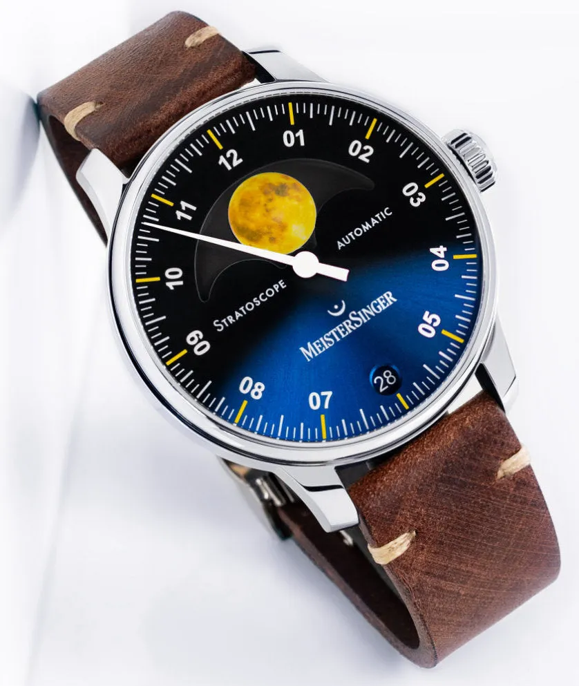 MeisterSinger Stratoscope Golden Moon Watch sold by Jura Watches product image thumbnail 3