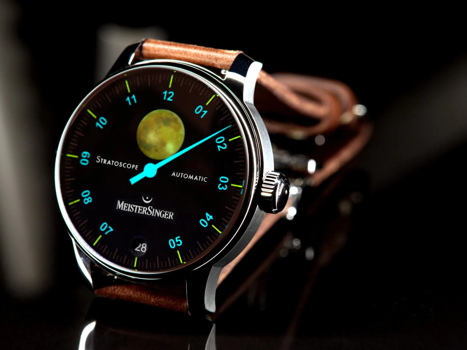 MeisterSinger Stratoscope Golden Moon Watch sold by Jura Watches product image thumbnail 2