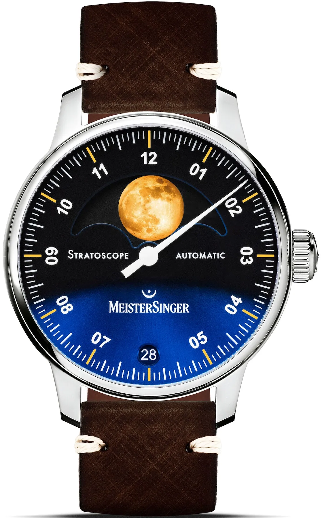MeisterSinger Stratoscope Golden Moon Watch sold by Jura Watches