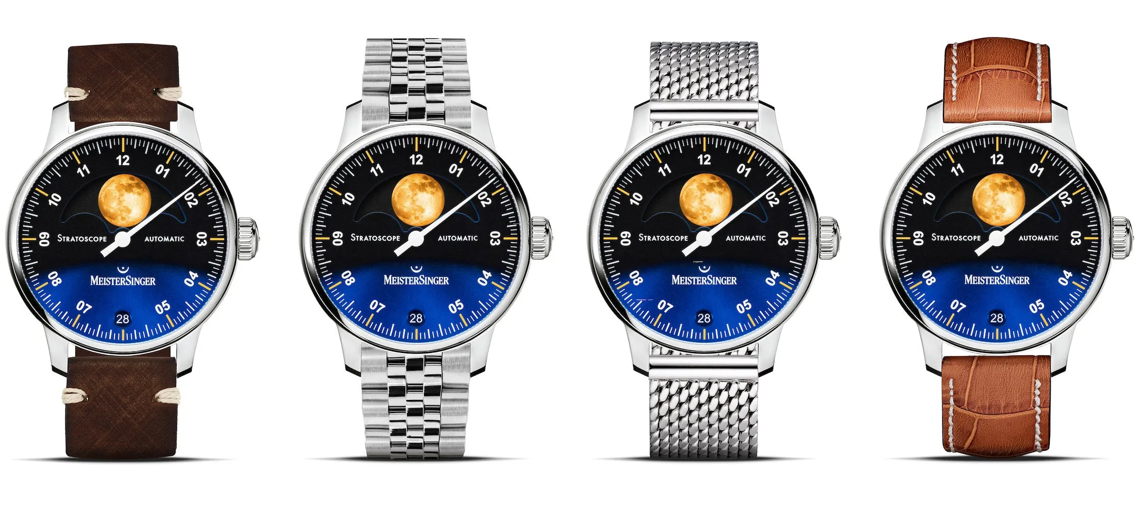 MeisterSinger Stratoscope Golden Moon Watch sold by Jura Watches product image thumbnail 5