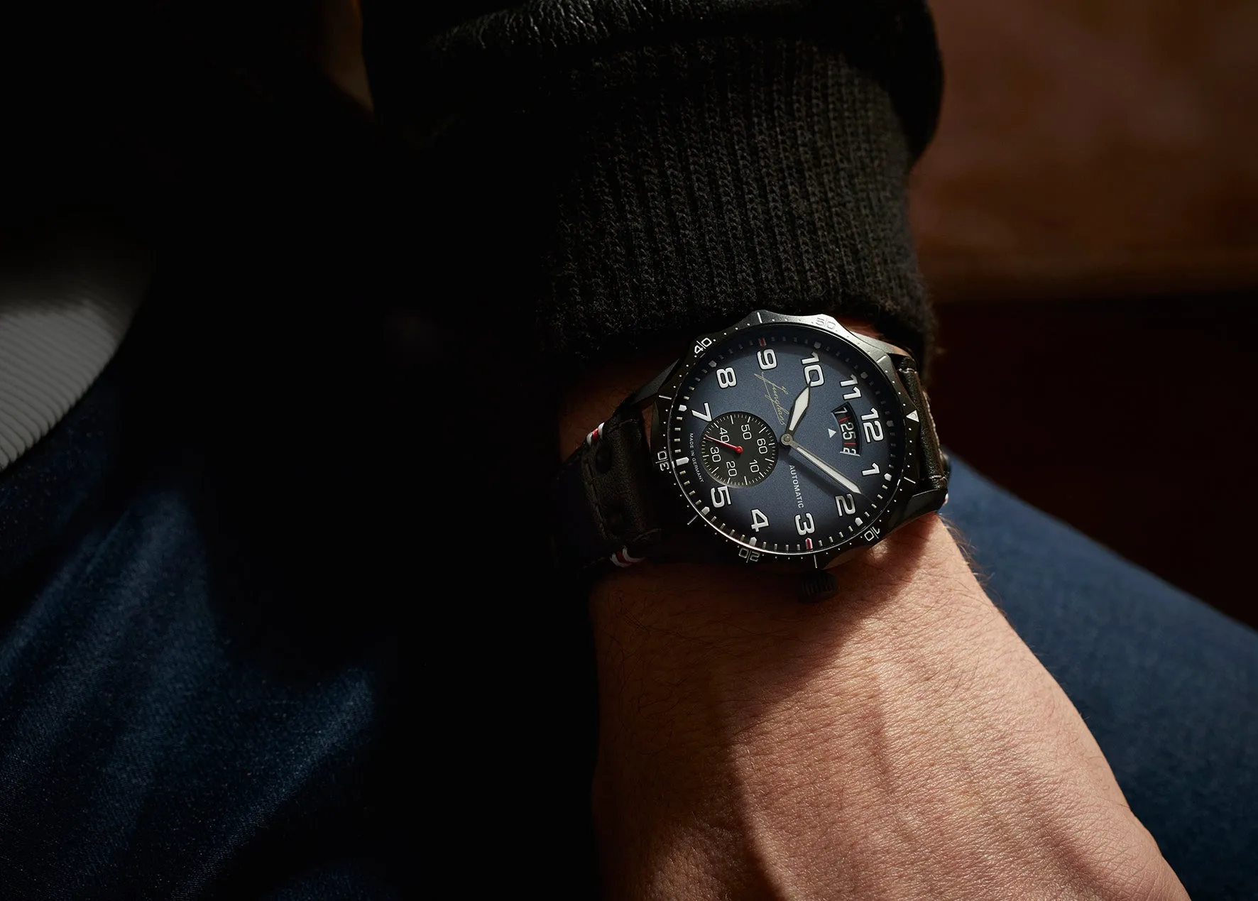 Junghans Meister Pilot Automatic Navy Blue Watch sold by Jura Watches product image thumbnail 4