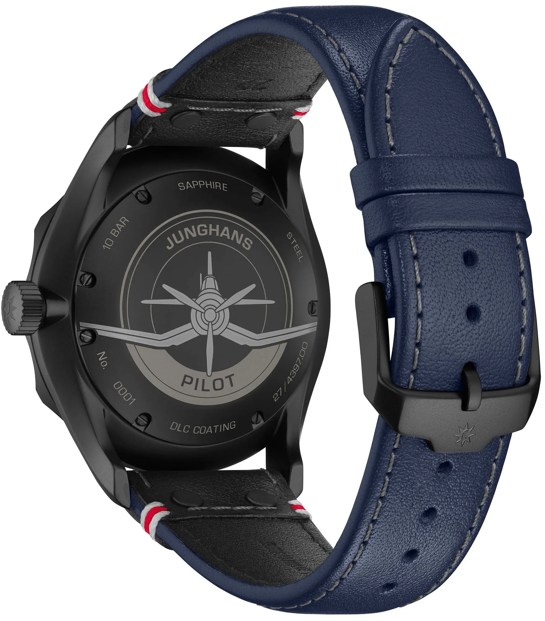 Junghans Meister Pilot Automatic Navy Blue Watch sold by Jura Watches product image thumbnail 2