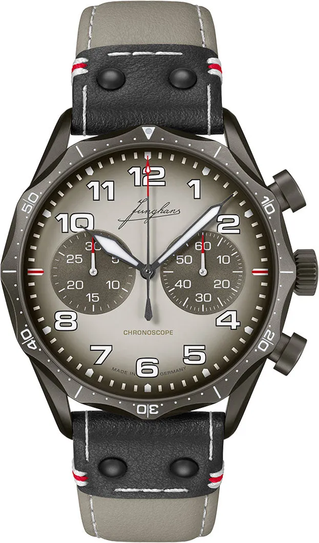 Junghans Meister Pilot Chronoscope Desert Watch sold by Jura Watches