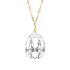Faberge Heritage 18ct Gold White Enamel Locket with Seal Surprise sold by Jura Watches