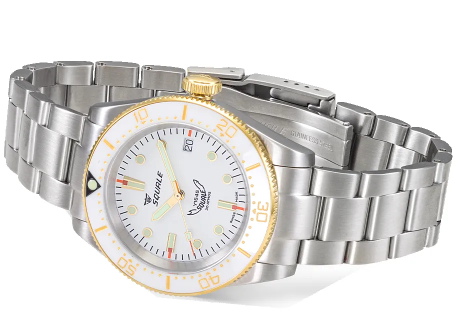 Squale 1545 White Bracelet Watch sold by Jura Watches product image thumbnail 3