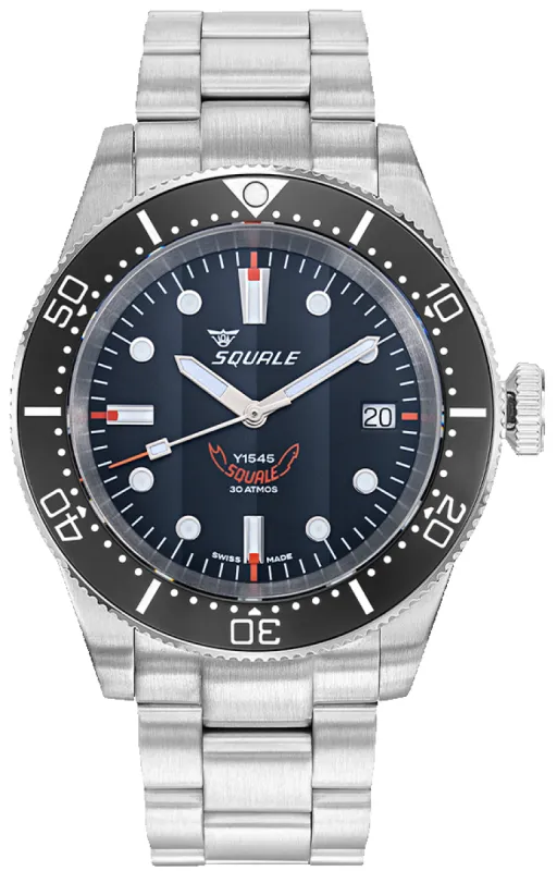 Squale 1545 Black Bracelet Watch sold by Jura Watches