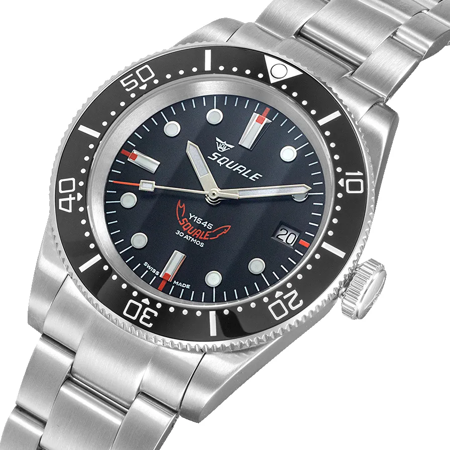 Squale 1545 Black Bracelet Watch sold by Jura Watches product image thumbnail 3