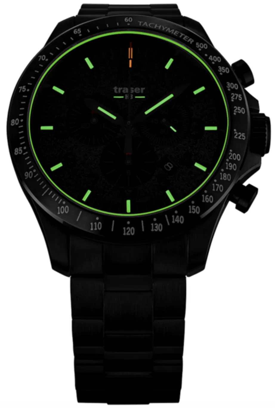 Traser H3 P67 Officer Pro Chrono Black PVD Bracelet Watch sold by Jura Watches product image thumbnail 3