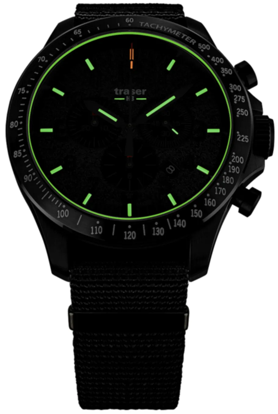 Traser H3 P67 Officer Pro Chrono Black Nato Watch sold by Jura Watches product image thumbnail 3