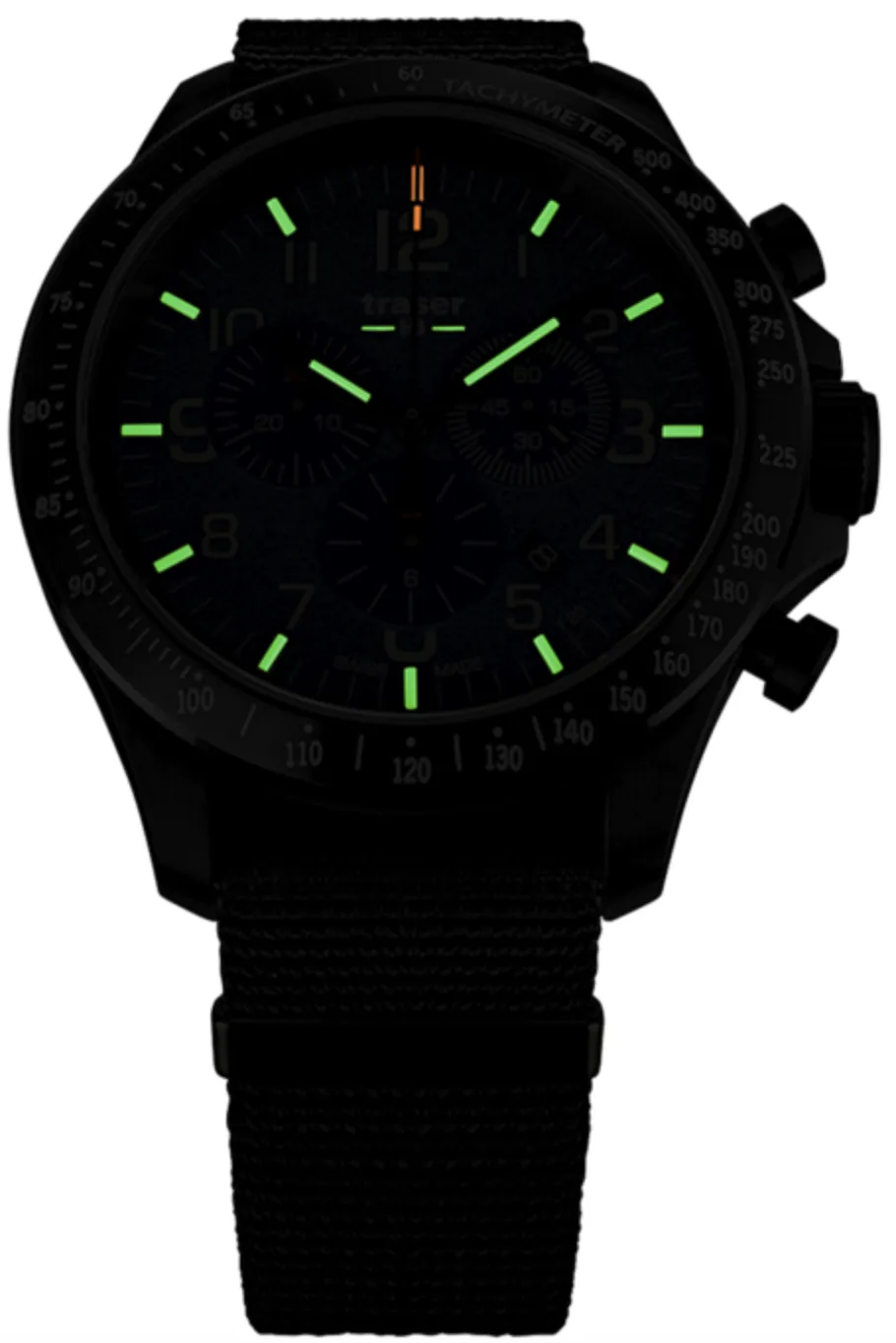 Traser H3 P67 Officer Pro Chrono Black Nato Watch sold by Jura Watches product image thumbnail 2