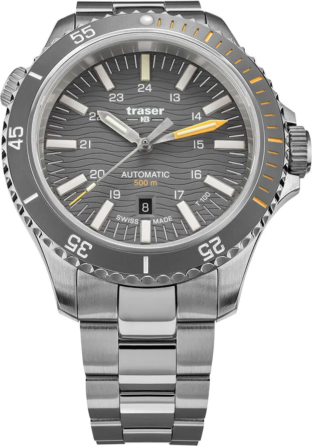 Traser H3 P67 Diver Automatic T100 Grey Bracelet Watch sold by Jura Watches